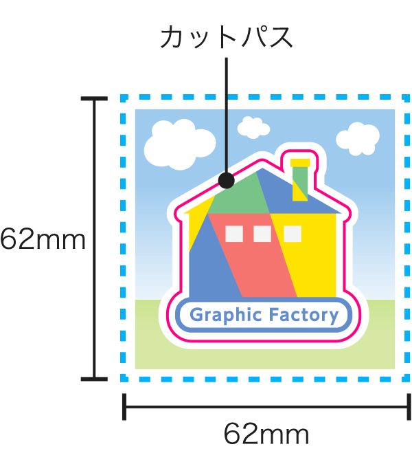 台紙付きタイプのご注文サイズ