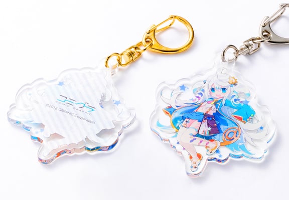 クリアタイプのみ、両面印刷に対応。表裏で異なるデザインを作成できます。(写真の素材:クリアタイプ)