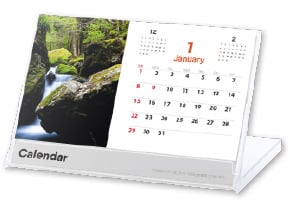 ポストカードサイズ卓上カレンダー印刷 作成 オリジナルカレンダー格安ネット印刷は 印刷通販 グラフィック