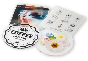 アクリルコースター印刷のイメージ