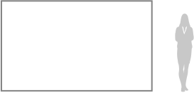 タテ180cm × ヨコ300cmのサイズイメージ