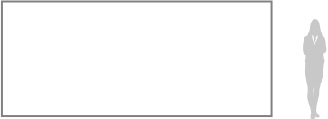 タテ180cm × ヨコ420cmのサイズイメージ