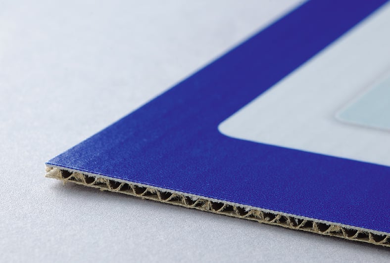 段ボールパネルの側面のイメージ