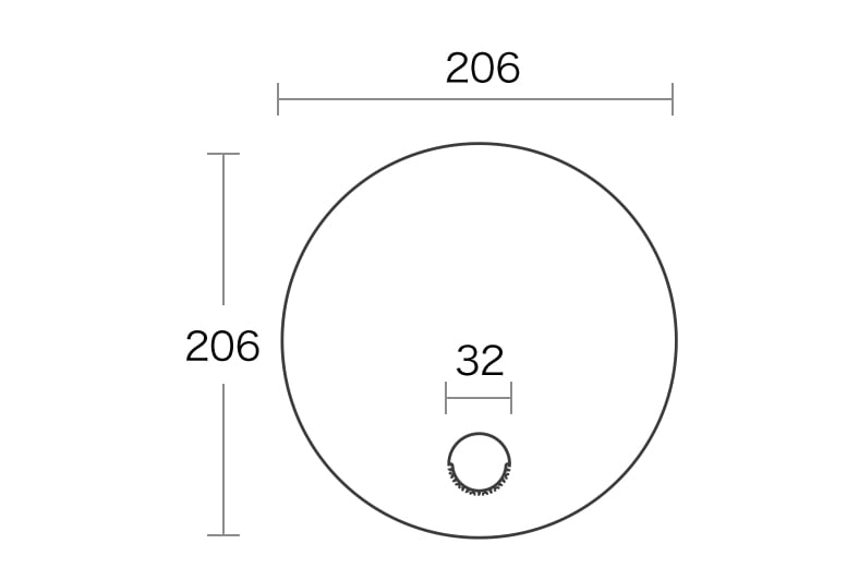 円形うちわ(ミシン目無し)のイメージ その3