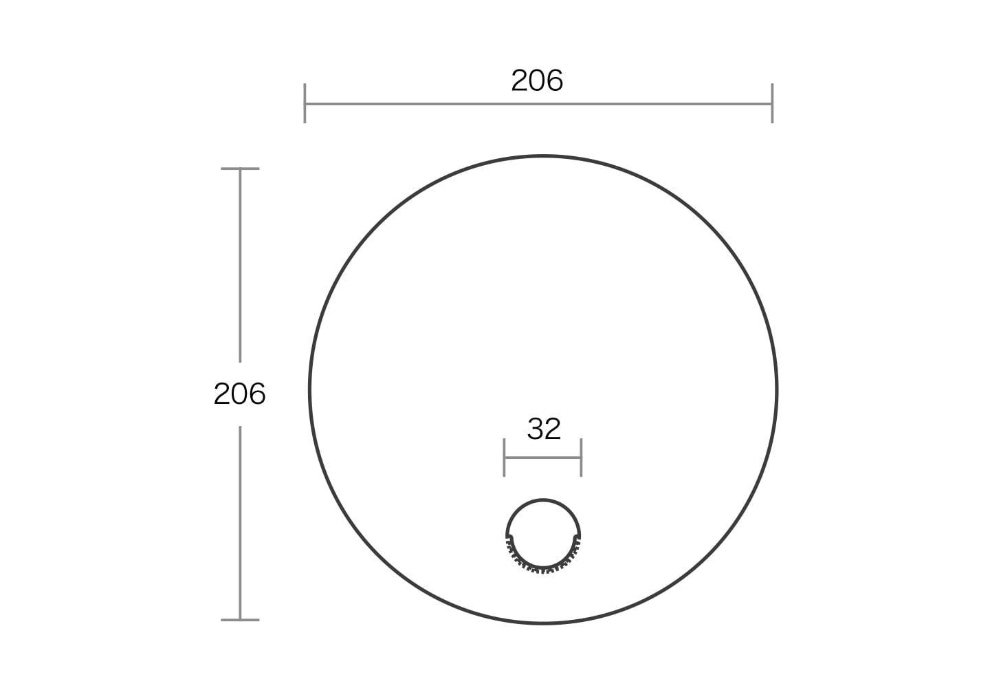 円形うちわ(ミシン目無し)のイメージ その3