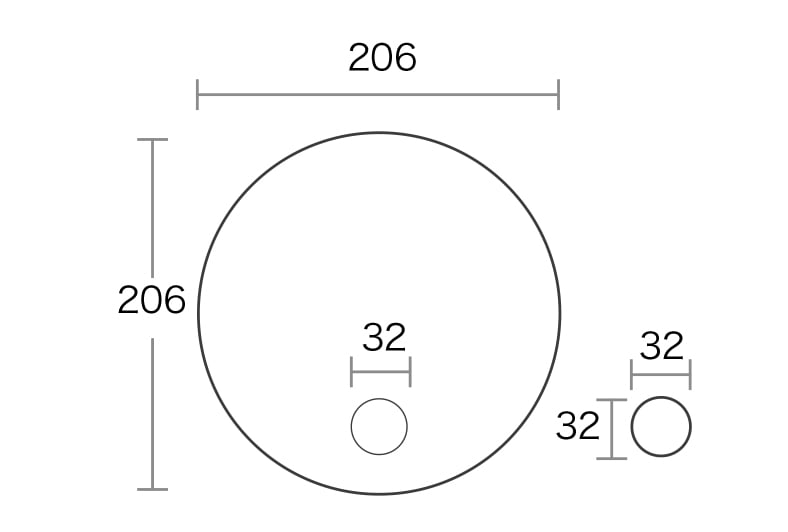 円形うちわ(ミシン目入り)のイメージ その3