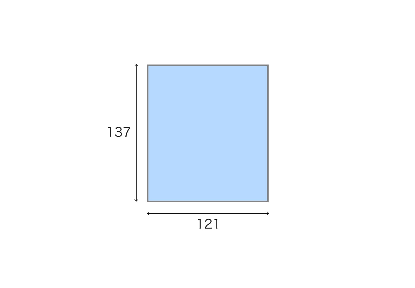 ミニ色紙(オフセット)のサイズ