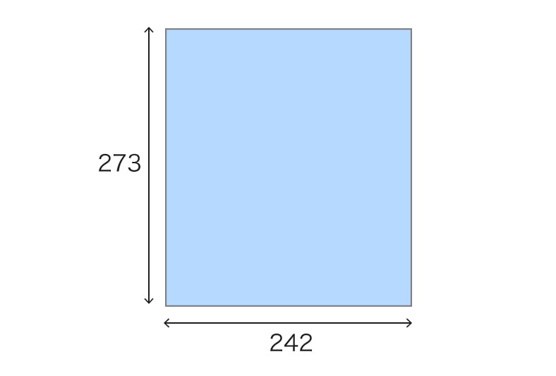 色紙(オンデマンド)のサイズ詳細イメージ