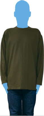 2XLサイズの着用イメージ