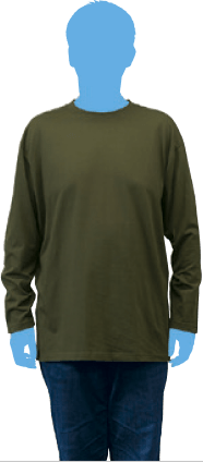 3XLサイズの着用イメージ