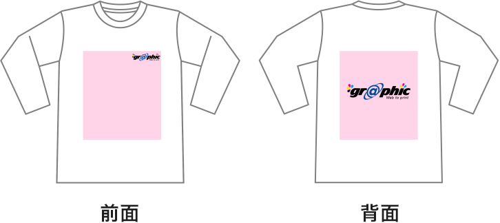 注文が2箇所プリントに対し、正しくデータが作成されている状態