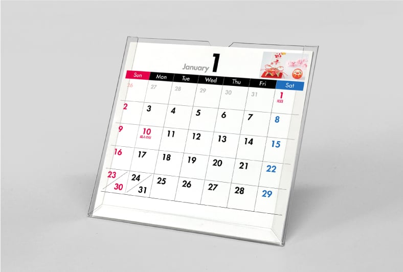 エコCDサイズカレンダー印刷・作成 - オリジナルカレンダー格安ネット 