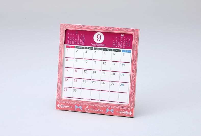 卓上ミニカレンダー Sサイズ 紙製 印刷 作成 オリジナルカレンダー格安ネット印刷は 印刷通販 グラフィック