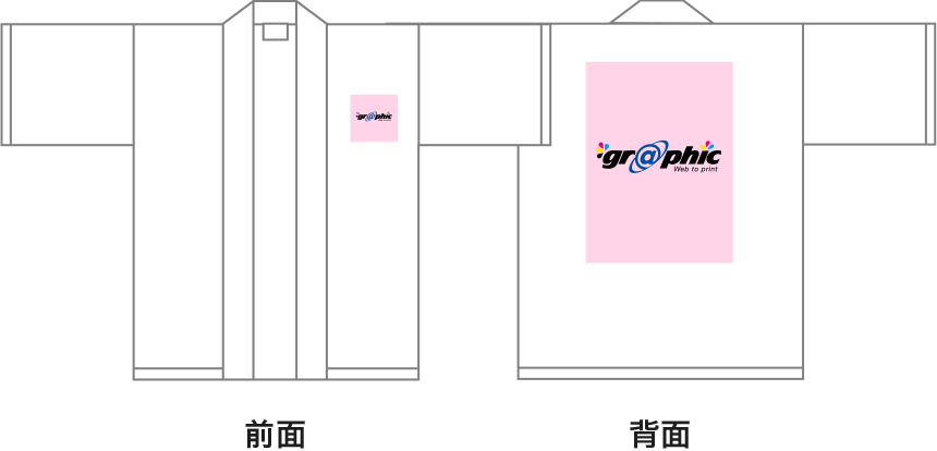 注文が2箇所プリントに対し、正しくデータが作成されている状態