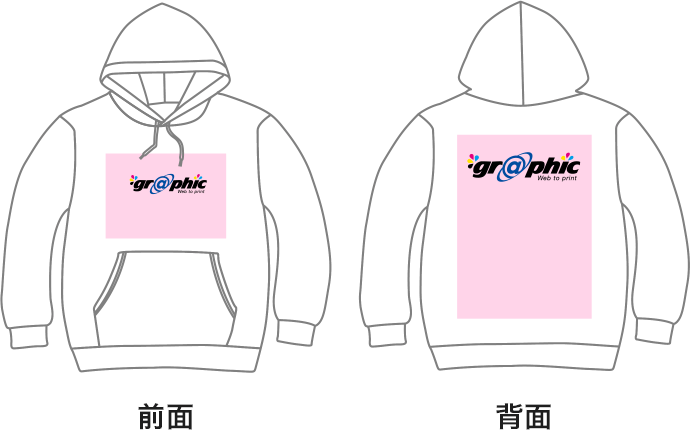 注文が2箇所プリントに対し、正しくデータが作成されている状態