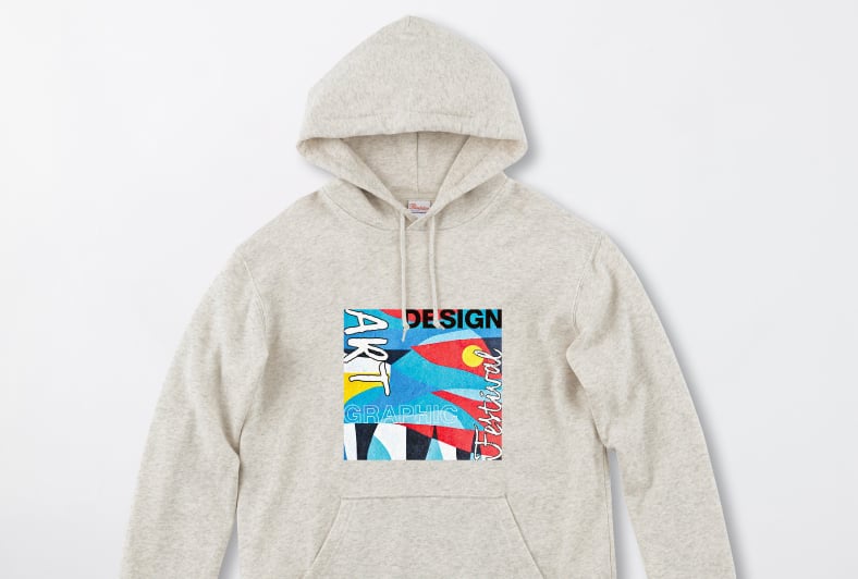 プルオーバーパーカーの外観イメージ