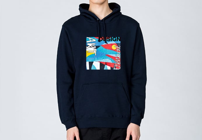 Lサイズ着用(184cm男性) フロントスタイル