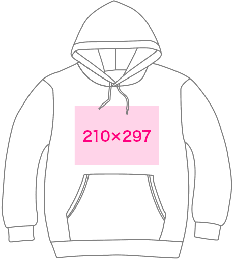 前面の印刷範囲イメージ