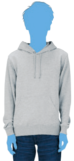 Mサイズの着用イメージ