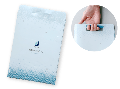 クリアファイルバッグのデザインテンプレートイメージ