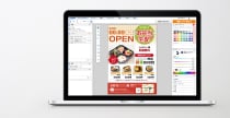 無料テンプレートで簡単デザイン作成のイメージ